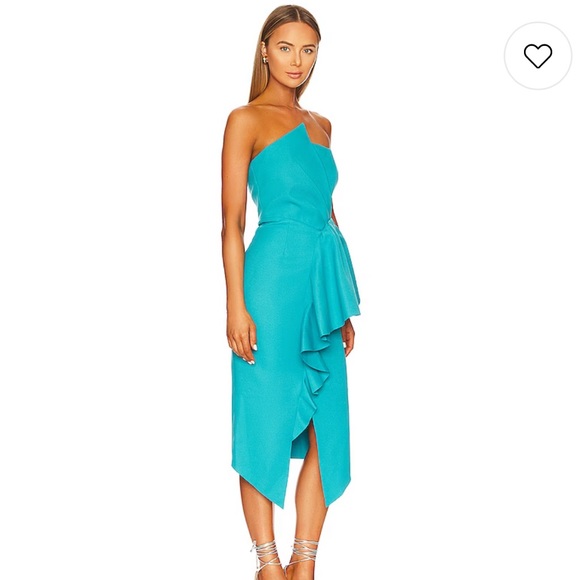 ELLIATT Reception Dress in Turquoise - Picture 4 of 9